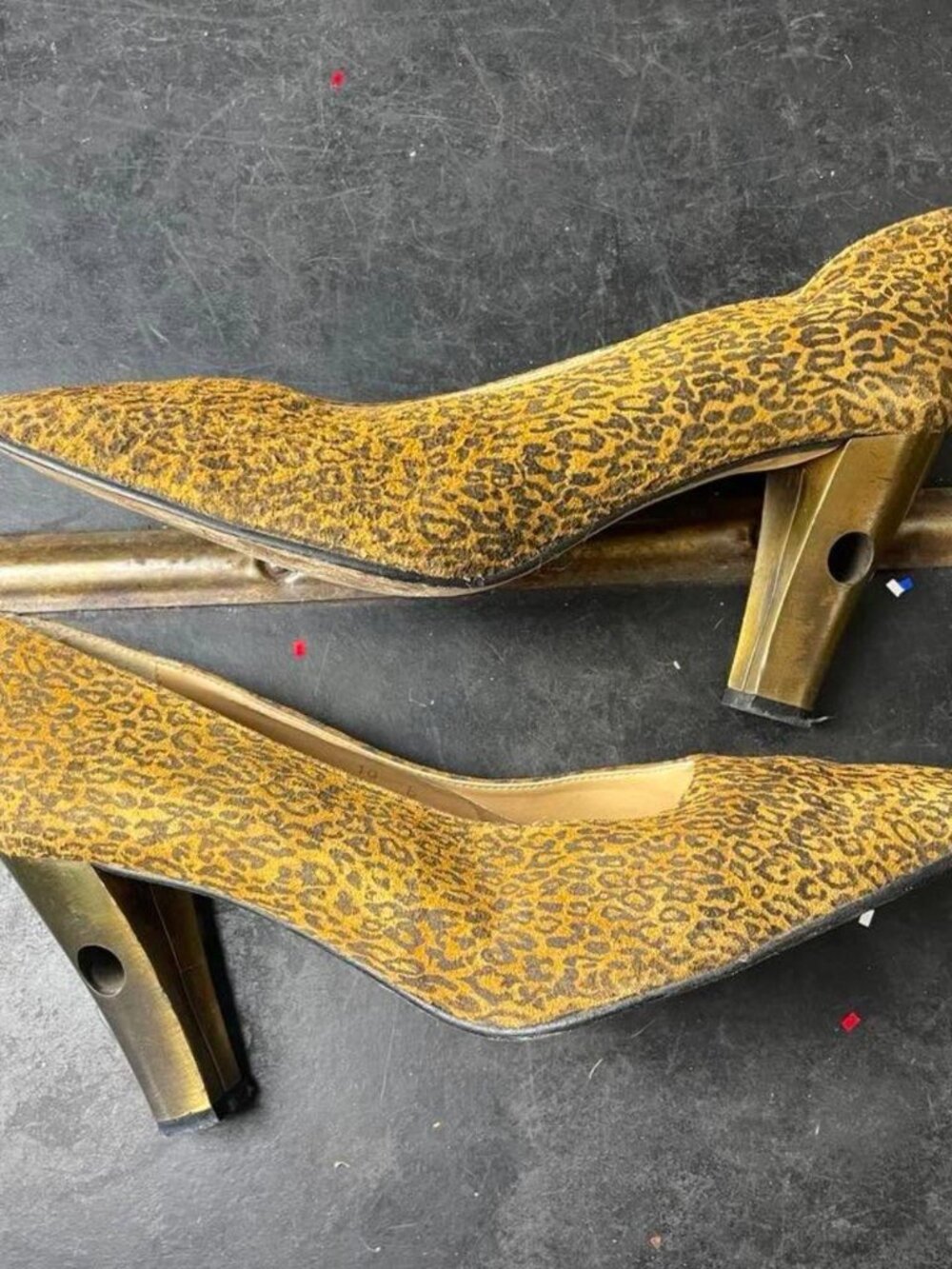EUC Coup D'etat Leopard Print Heels size 40 (9.5)